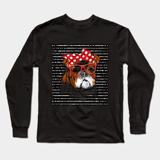 Bulldog Mom Long Sleeve T-Shirt